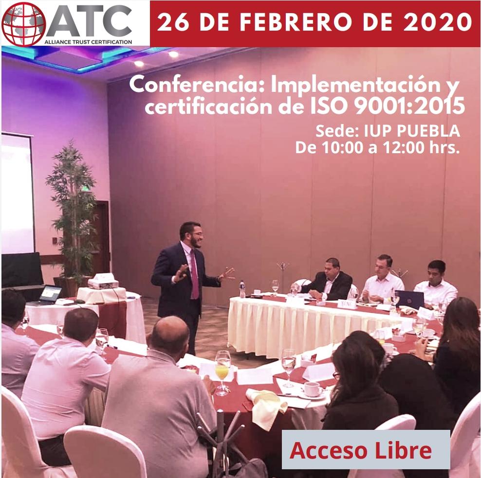 Conferencia: Implementación y Certificación de ISO 9001:2015